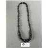 Image 2 : Black Wood Bead Necklace w/ Volcanoc Rock ? Beads Approx. 24" L & 28" Red Beaded Necklace w/ 1" Butt
