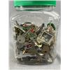 Image 2 : Plastic Jar Of Miscellanious Keys & Double Mirror Angel Compact