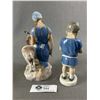 Image 2 : Bing & Grondhal Figurine Goat Girl (As Is) & Boy with Puppy (As Is)