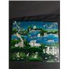 Image 2 : 3 Very Nice Asian Glass Pictures Making a Scene