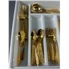 Image 2 : Cutlery Tray with Gold Plated Cutlery