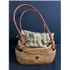 Image 2 : Lot of 2 Vintage Wicker Baskets