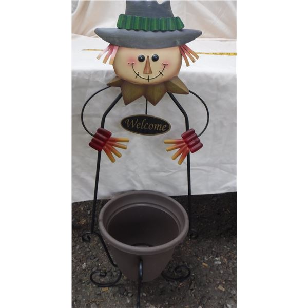 Fall Themed Welcome Planter