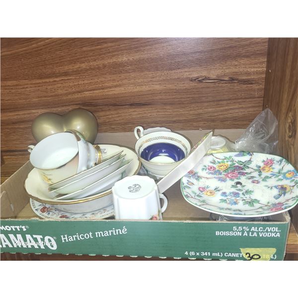 Flat of Vintage China +