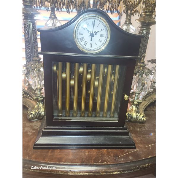 Mr. Christmas Chime Clock - Battery Operated and Has Broken Glass in One Corner - See Pictures