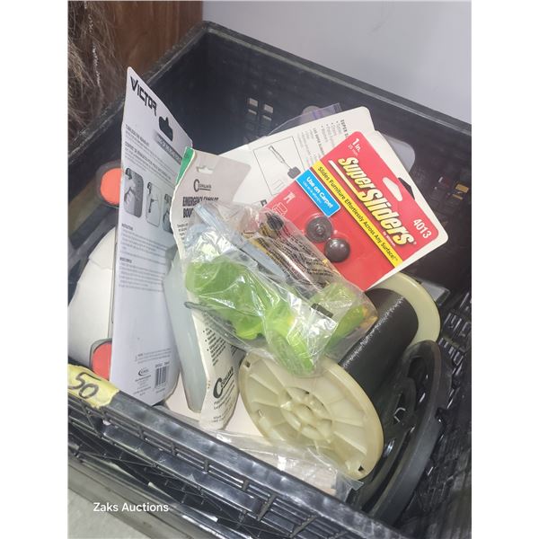 Milk Crate with Contents