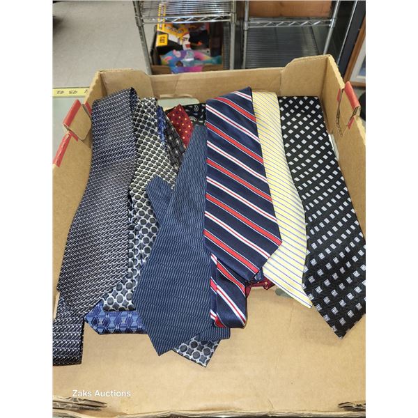 Flat of Mostly or All Silk Ties
