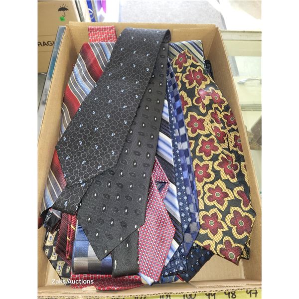 Flat of Mostly Silk Ties