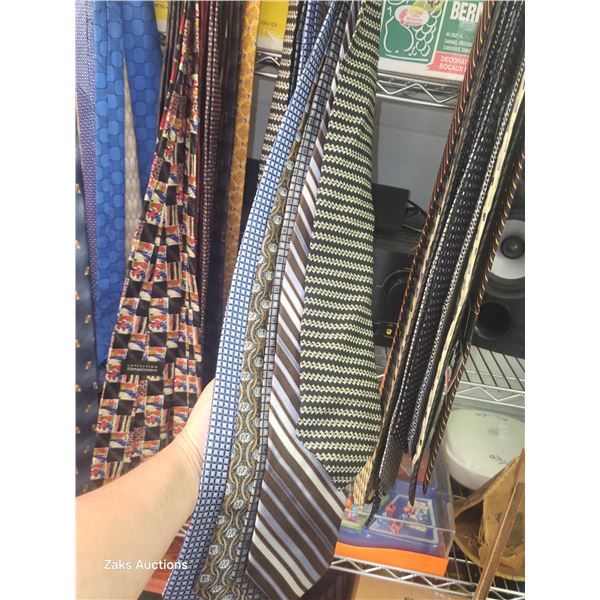 Lot of Silk Ties with the Tie Hanger