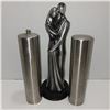 Image 1 : Decor Statue & Stainless Steel Salt / Pepper