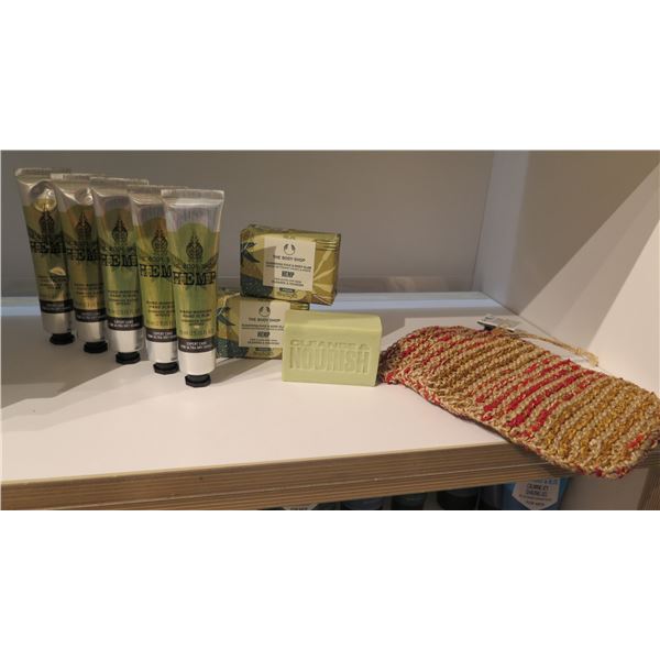 Multiple Tubes The Body Shop Hemp Hand Scrub, Bars Face & Body Slab, etc