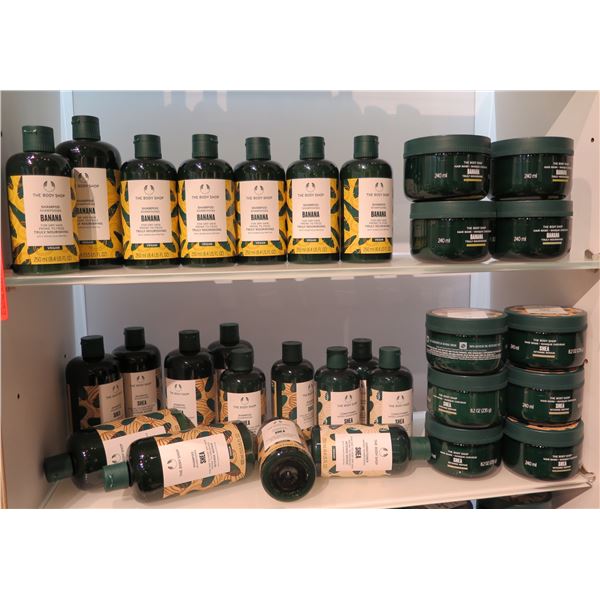 Multiple Bottles  The Body Shop Banana & Shea Shampoo, Jars Hair Mask