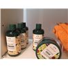 Image 2 : Multiple Bottles  The Body Shop Almond Milk & Avocado Shower Cream, Body Scrub, Gloves, etc