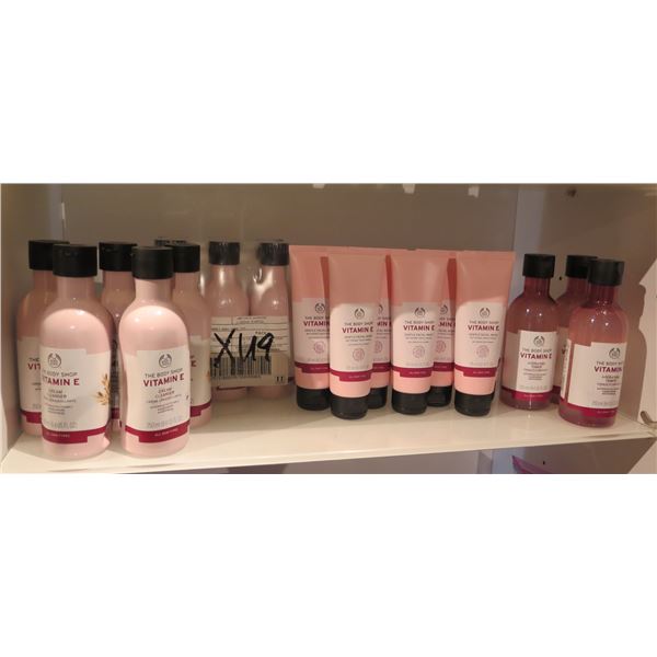 Multiple Bottles  The Body Shop Vitamin E Toner, Cleanser, Tubes Facial Wash, etc