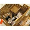 Image 8 : Multiple The Body Shop Items: Vitamin E Masks, Misc Brushes, Sponge Duo, etc in Woven Basket