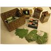Image 1 : Multiple The Body Shop Items: Coconut Bronze Tan Lotion, Gloves, Sponge Duo, etc in Woven Basket