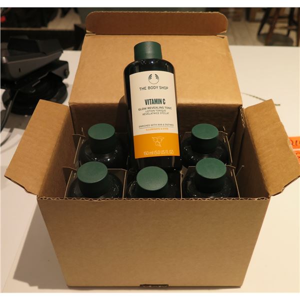 Qty 6 Bottles The Body Shop Vitamin C Glow Revealing Tonic