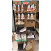 Image 1 : Contents of Rack The Body Shop Items: Mini Hand Creams, Gloves, Bath Pillow, etc (rack not included)