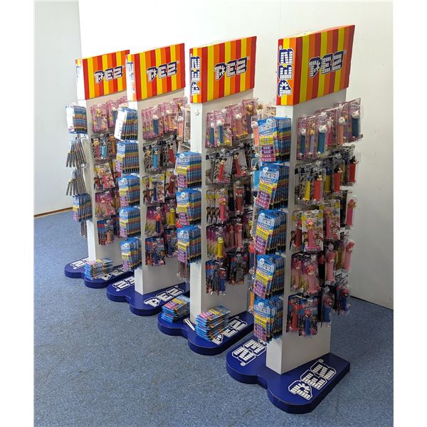 Pez Display/Floor Stand With Candy & Dispensers - Set of 4 |MR6-4