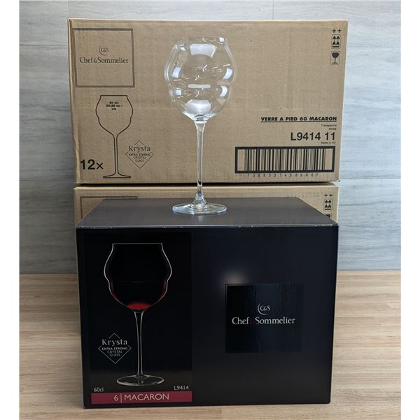 Chef & Sommelier Macaron 20-1/4oz Wine Glasses - Lot of 24 (2 Cases) |R9-1/L9414