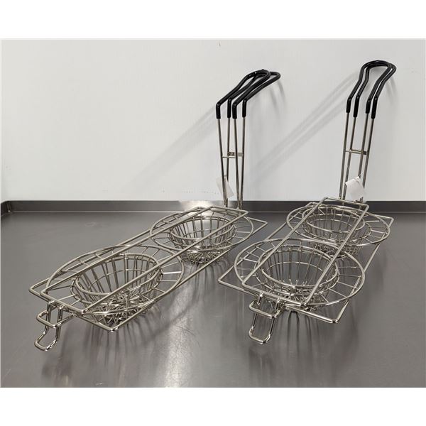 Taco Fry Baskets, Omcan 47359 - Lot of 2 |MR4-1