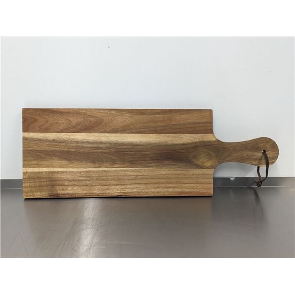 8" x 17" Acacia Wood Serving Board, Omcan 81065 |CC2