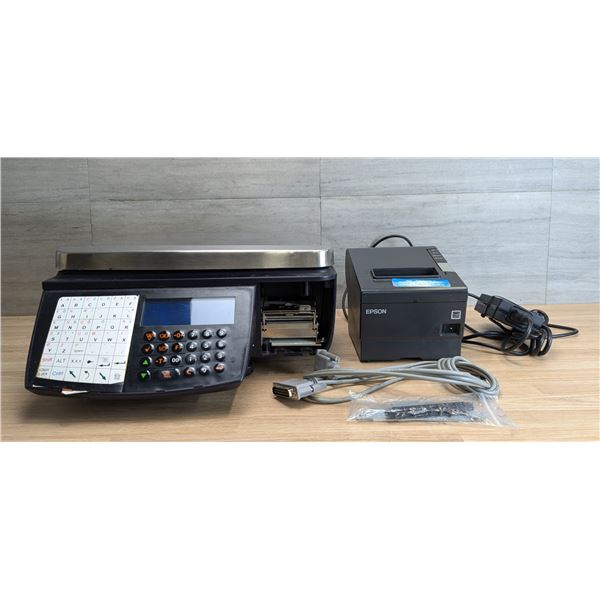 Avery Berkel IM100 Label Printing Scale With Epson Printer |Front G