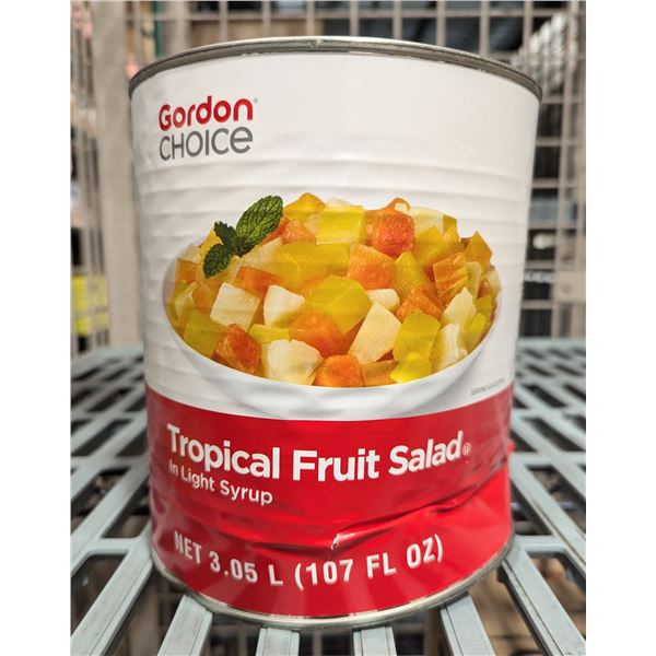 Gorcon Choice Tropical Fruit Salad 3.05L - Lot of 6  |Can Rack 19