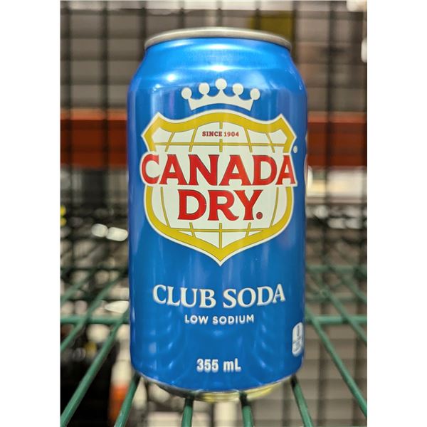Canada Dry Club Soda 355mL - Lot of 27 |EC4