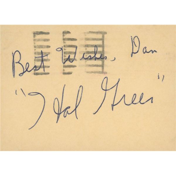 Hal Greer original signature