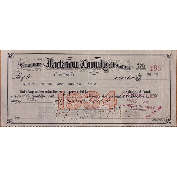 1934 Check