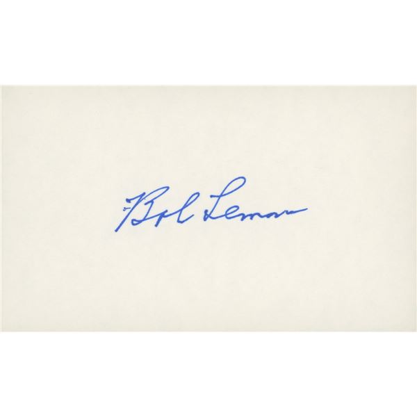Bob Lemon original signature