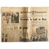 Image 1 : 1963 The Bastrop Daily Enterprise - Kennedy is Laid to Rest - Original Vintage Newspaper