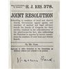 Image 1 : Political Resolution 1919 Warren Gard signed letter