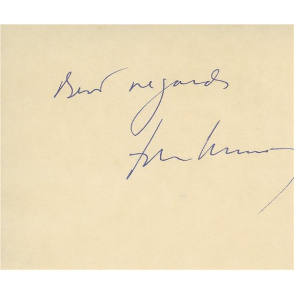 President John F. Kennedy signature cut. GFA Authenticated