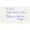 Image 1 : Nancy and Ronald Reagan signed note