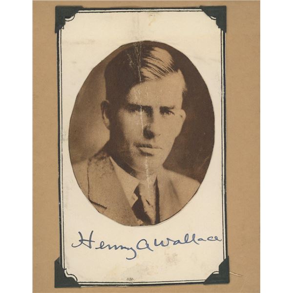 Henry A. Wallace signed photo