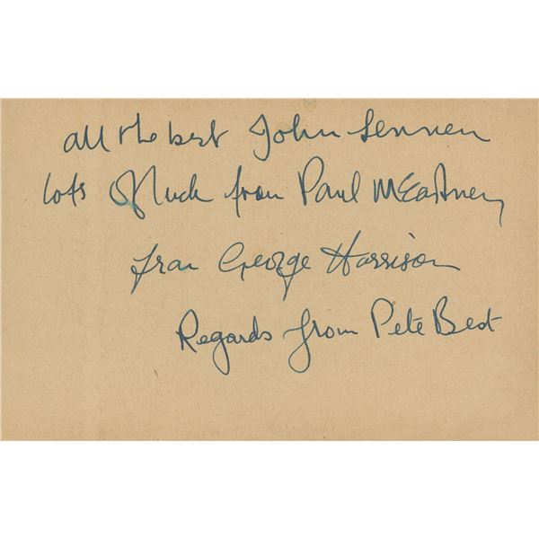 The Beatles signature cut/ Pete Best- RARE