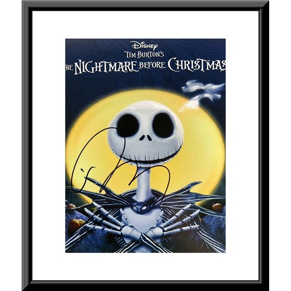 The Nightmare Before Christmas Tim Burton signed photo