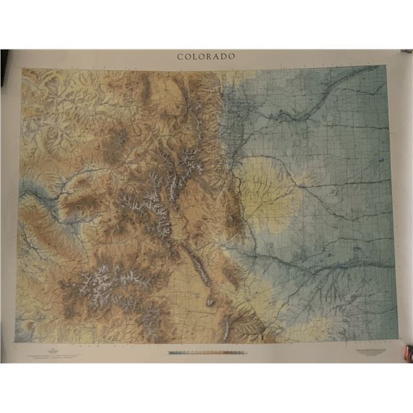 Colorado state map.