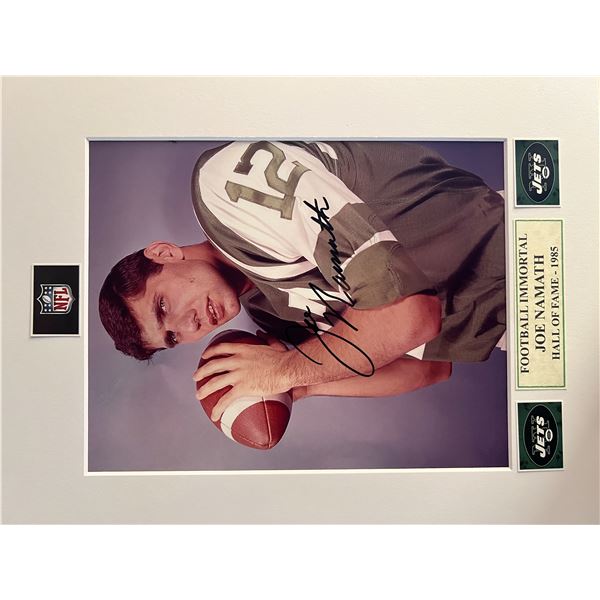 Joe Namath signed photo