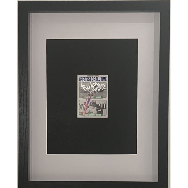 Richard Petty / Mario Andretti signed trading card