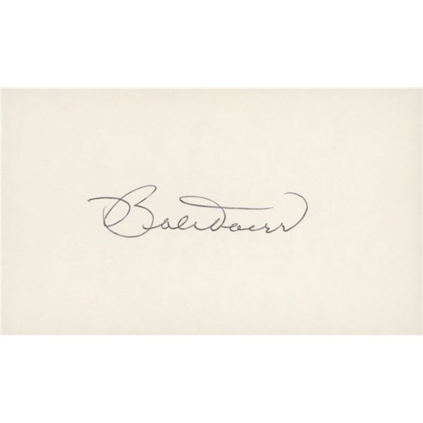 Bobby Doerr original signature cut