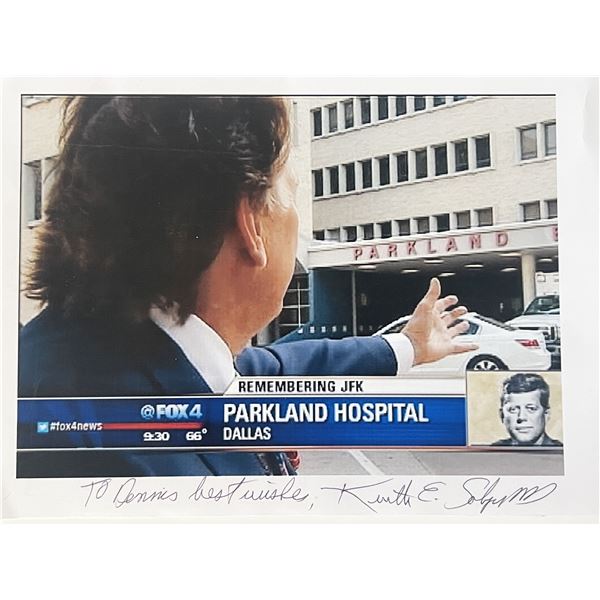 JFK assassination Dr. Kenneth Sayler signed photo