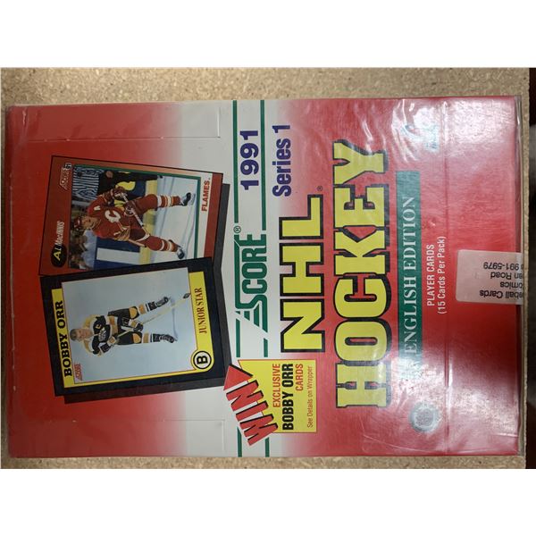 Score 1991 hockey cards