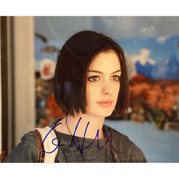 Anne Hathaway signed photo