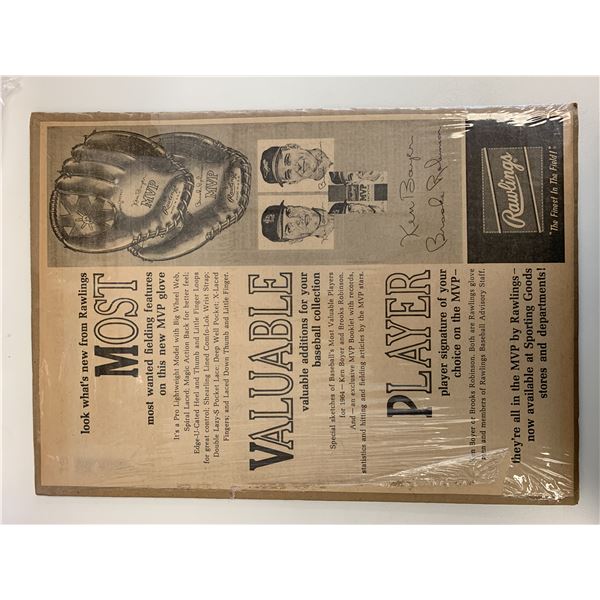 Rawlings Baseball Glove Newspaper Advertisement