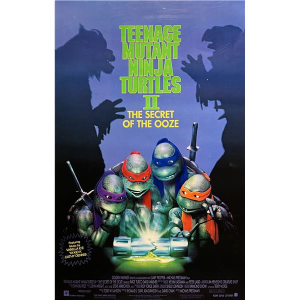 Teenage Mutant Ninja Turtles II The Secret of the Ooze double-sided original movie poster
