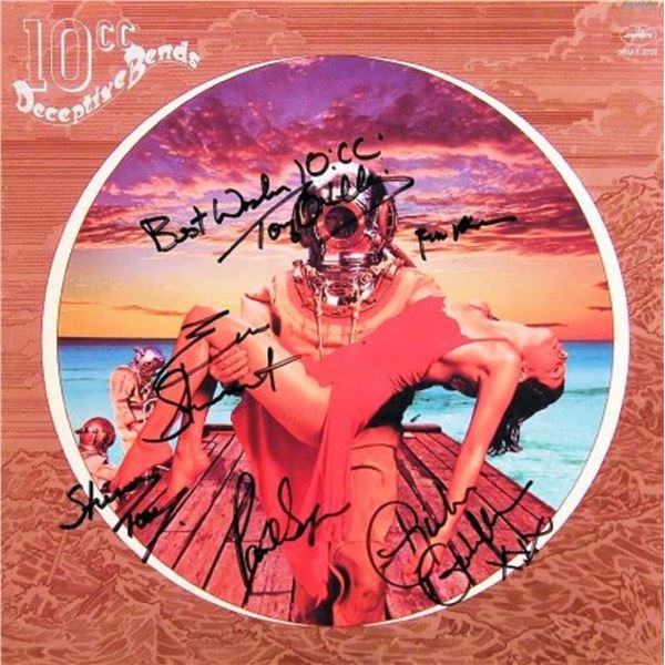 10cc signed "Deceptive Bends" album. GFA Authenticated