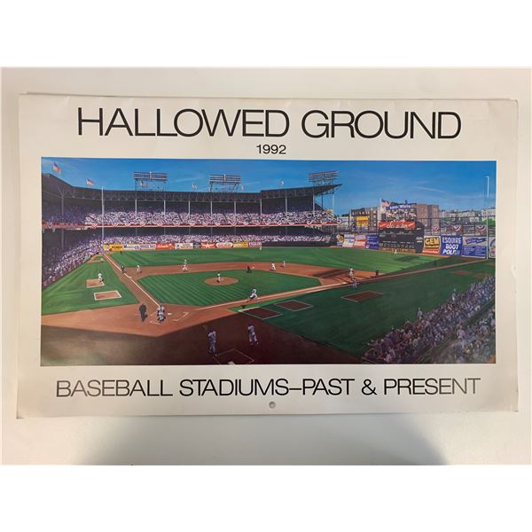 1992 Hallowed Ground Baseball Parks Calendar